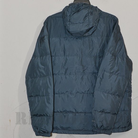 Eddie Bauer Men's Hooded Down Jacket, Gray - Picture 3 of 5